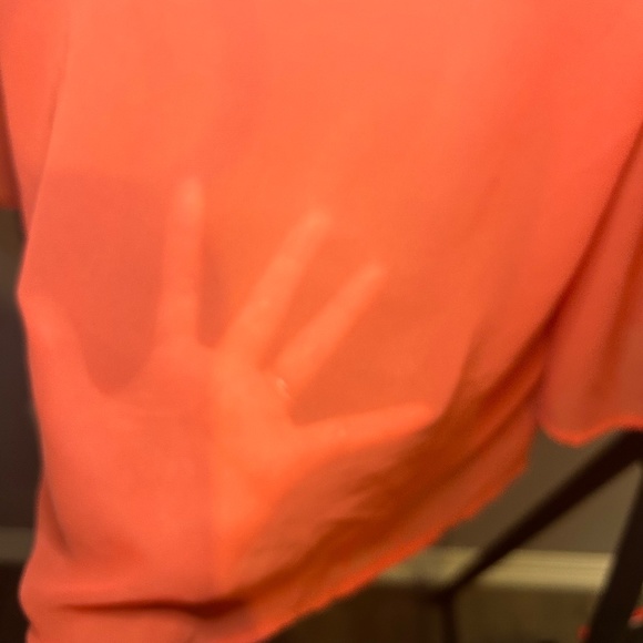 AMERICAN APPAREL CHIFFON Crop Top - Picture 2 of 3